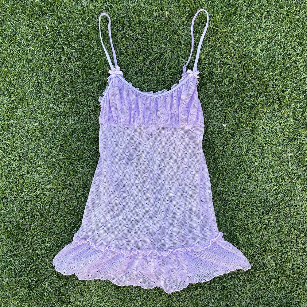Victoria SECRET ANGELS Lavender Lace Chemise
